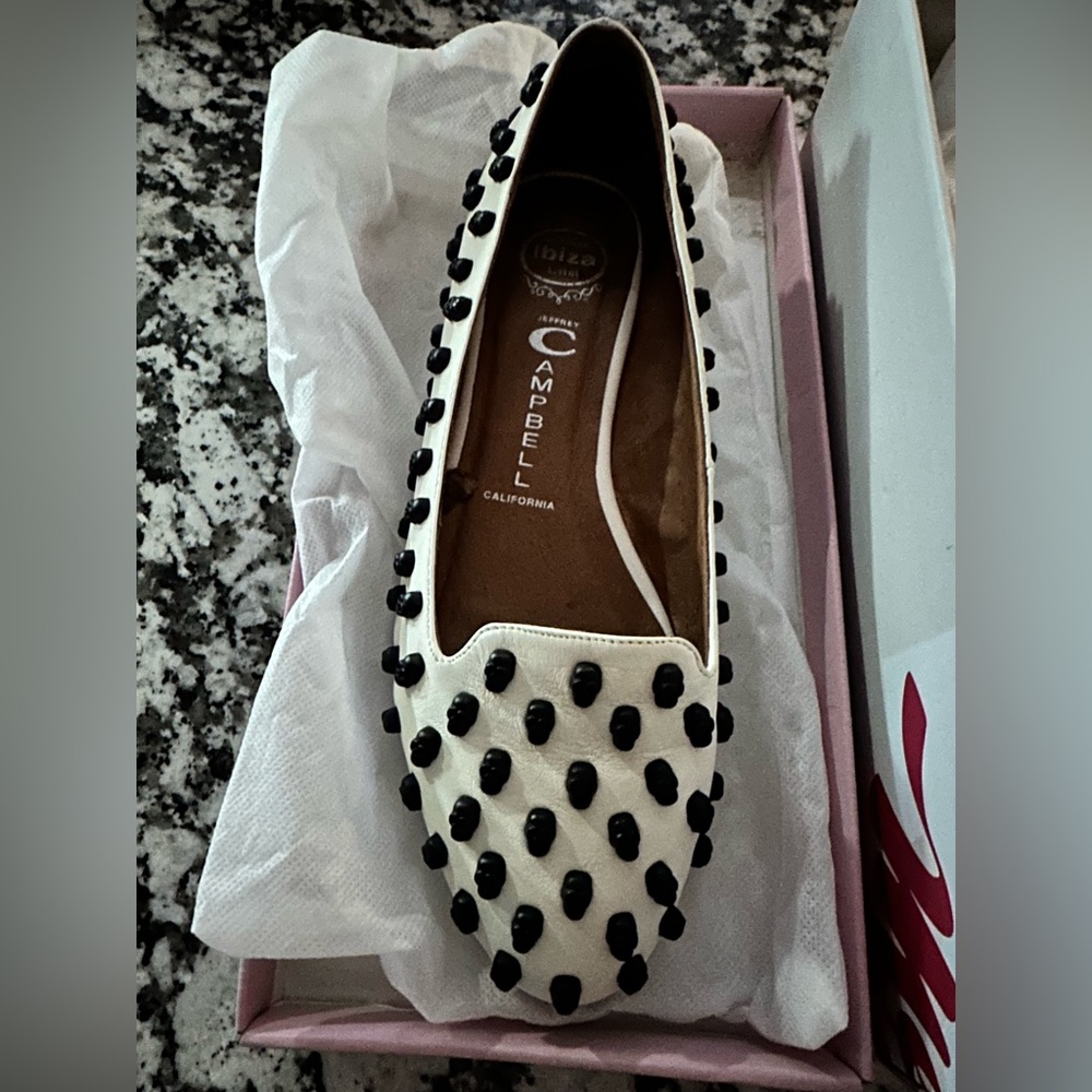 Jeffrey Campbell skull flats never worn